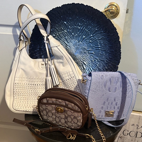 Brahmin Handbags - Coach & Brahmin- RESERVED MINUS BROWN CROSSBODY